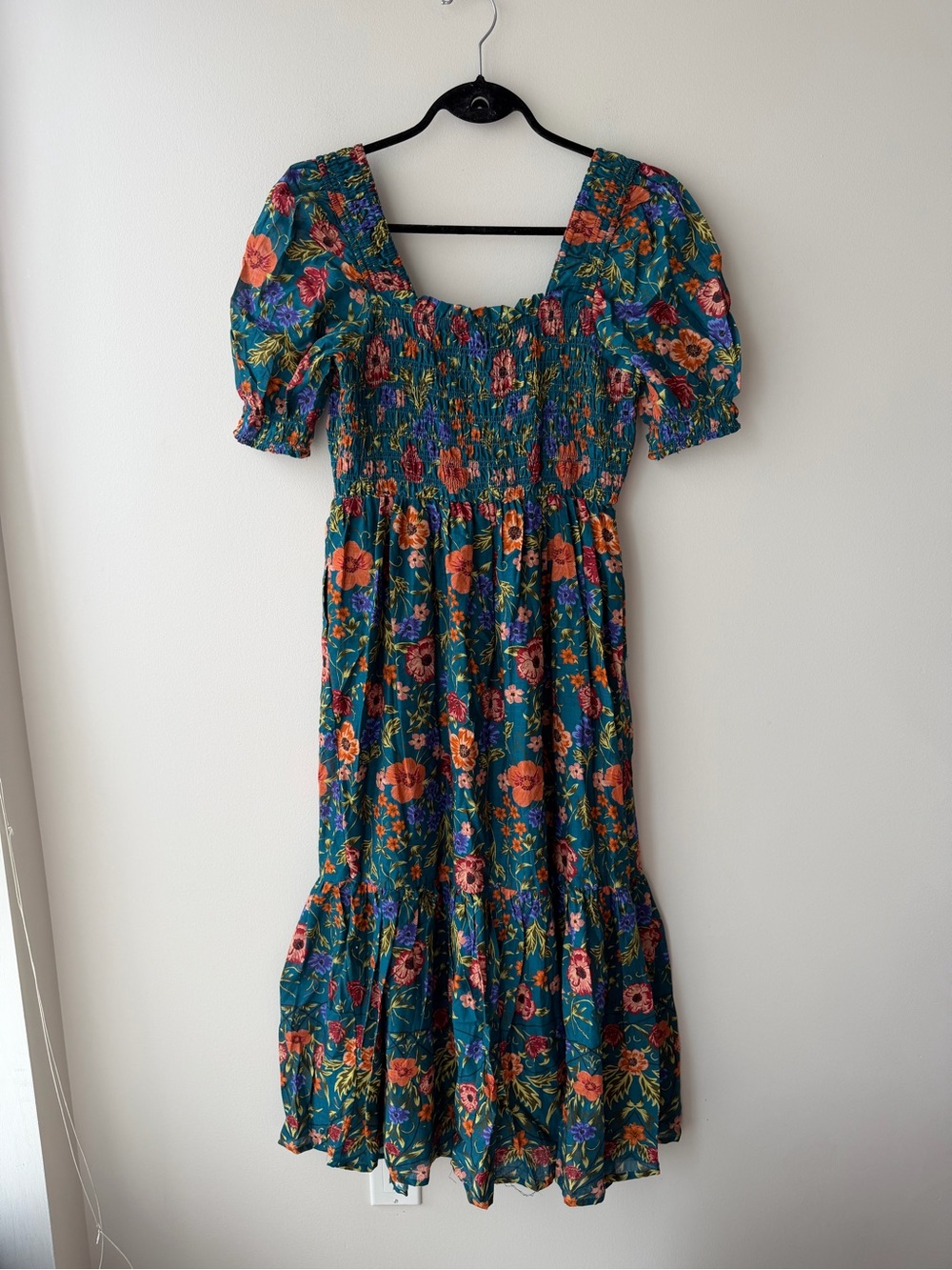 Anthropologie Peregrine Cotton Puff-Sleeve Midi Dress NWT - Picture 7 of 7